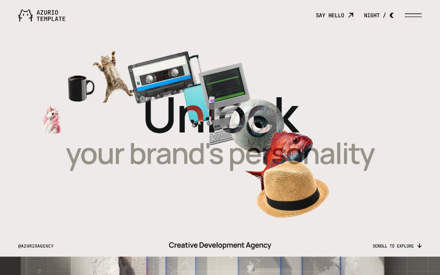 Azurio Template Preview Image